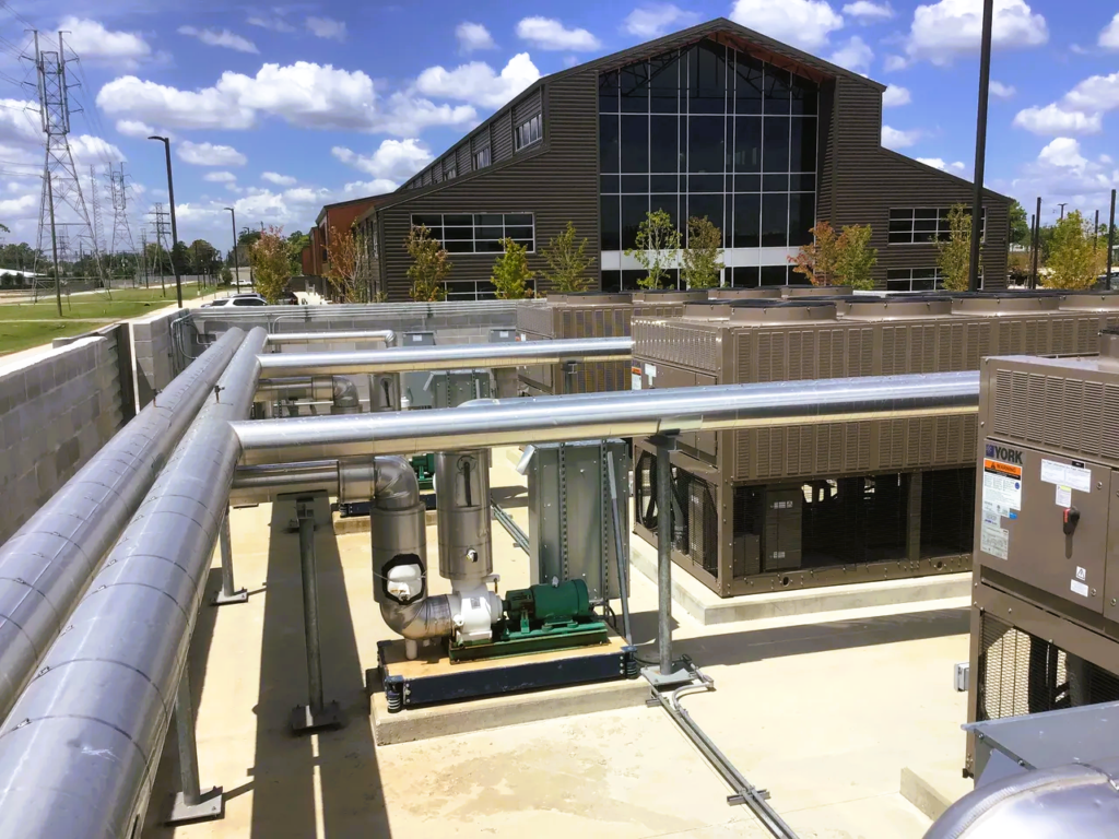 commercial mechanical services chilled water projects